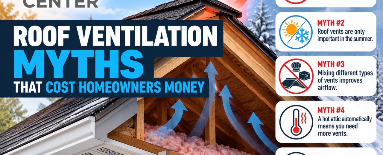 Roof Ventilation Myths Infographic
