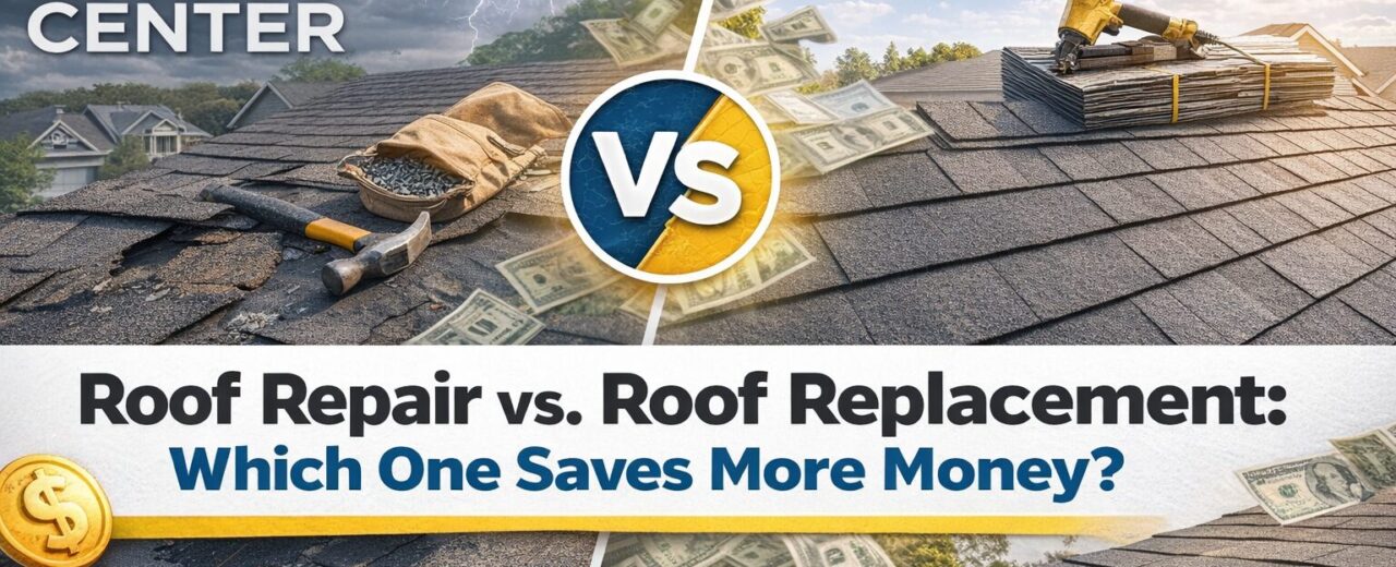 Roof repair vs. replacement comparison