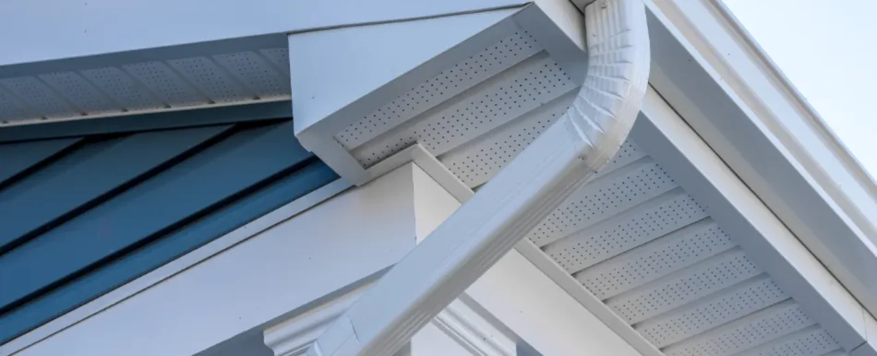 white-gutter-system-on-a-home